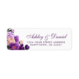 Ultra-Violet-Hochzeit mit Lila Blumenwasser, PS