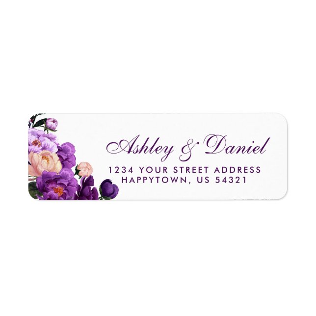 Ultra-Violet-Hochzeit mit Lila Blumenwasser, PS (Vorne)