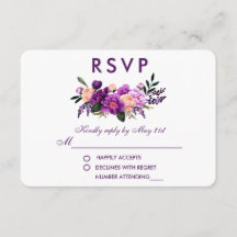 Ultra-Violet-Hochzeit mit Lila Blumenwasser