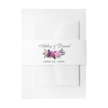 Ultra-Violet-Hochzeit mit Lila Wasserfarbe