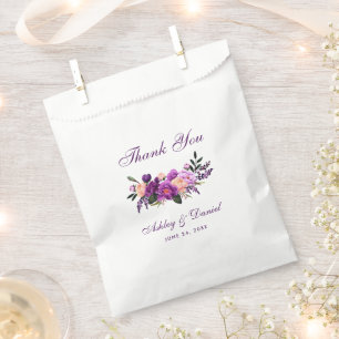 Ultra-Violet-Hochzeit mit Lila Wasserfarbe P Geschenktütchen