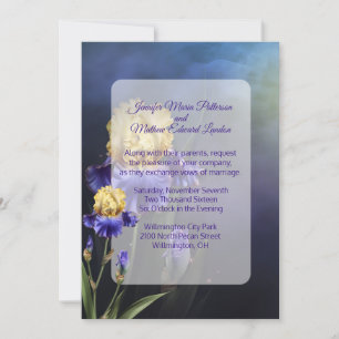Ultra Violet Iris Faire-part de mariage