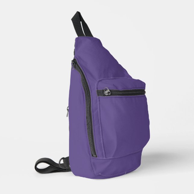 Ultra-Violet-Lila-Solid-Farbe Crossbody Bag (Linke Seite)