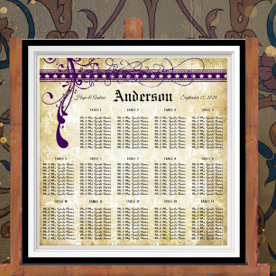 Ultra Violet Mittelalterliche Renaissance Sitzordn Poster