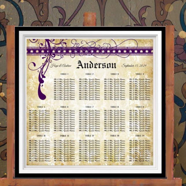 Ultra-Violet-Mittelalterliche Sitzkarte Poster (Von Creator hochgeladen)