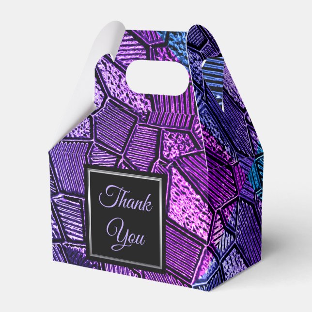 Ultra-Violet-Mosaikglas-Gable-Vorzugbox Geschenkschachtel (Vorderseite)