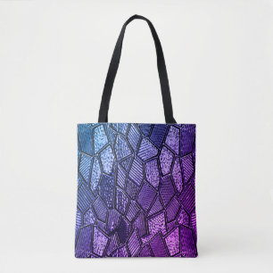 Ultra-Violet-Mosaikglas-Tote-Tasche Tasche