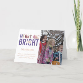 Ultra-Violet Palette Weihnachtsgrüße Foto Feiertagskarte