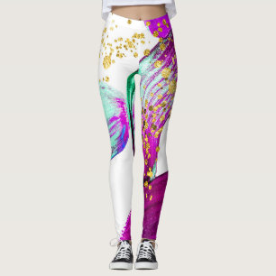 Ultra-Violet-Pinsel: Abstrakte Kunst Leggings