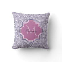 Ultra-violette Scallops Orchid Monogram Name