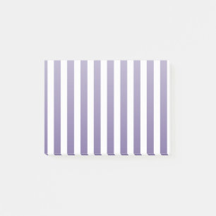 Ultra violette und weiße Candy-Streifen Post-it Klebezettel