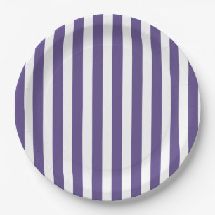Ultra violette und weiße Süßigkeiten Pappteller