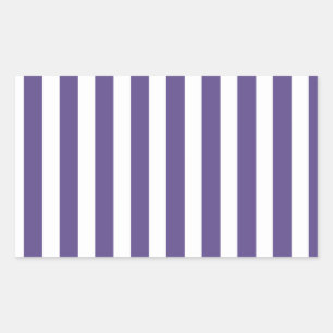 Ultra violette und weiße Süßigkeiten Rechteckiger Aufkleber