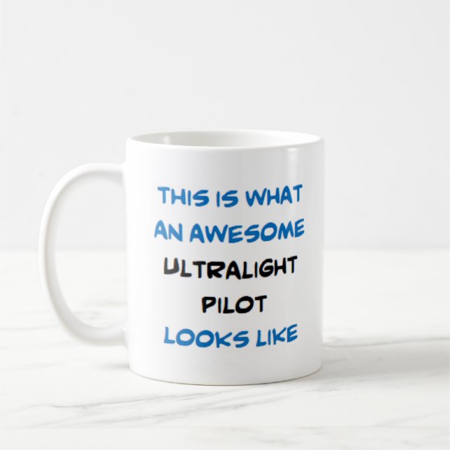 ultraleichter Pilot, phantastisch Kaffeetasse (Links)