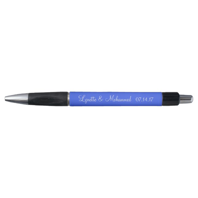 Ultramarine blaue Personalisierte Gastgeschenke Ho Kugelschreiber (Vorderseite)