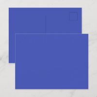 Ultramarine blaue Postkarte für besonderes Chaos