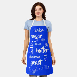 Ultramarine Blue Baking Words Schürze