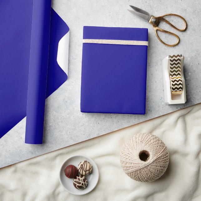 Ultramarine Matte Wrapping Paper Geschenkpapier (Kunsthandwerk)