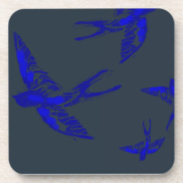 Ultramarine schluckender harter Kunststoff-Unterse Getränkeuntersetzer
