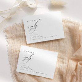 Ultraminimale Typografie-UAWG | Einschließung RSVP Karte