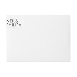 Ultramoderne BOLD NAMES Hochzeitstorte