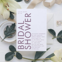 Ultramoderne Editierbare Lila und weiße Bridal