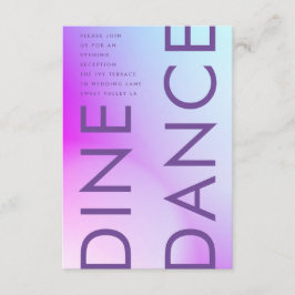 Ultramoderne Lila Hochzeit im Herbst Begleitkarte