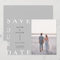 ultramodernes Layout Foto Save the Date