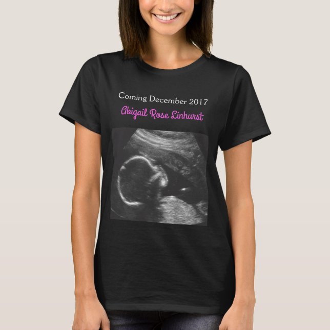Ultraschall-Bild-MutterschaftsShirt für Jungen T-Shirt (Vorderseite)
