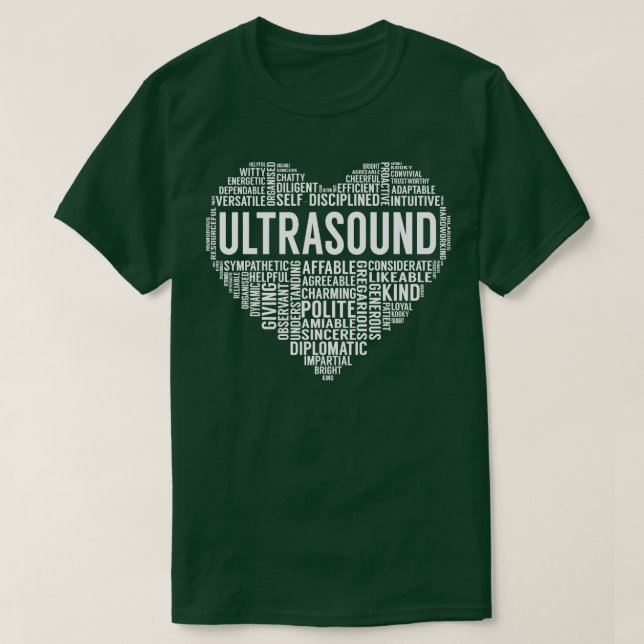 Ultraschallherz T-Shirt (Design vorne)