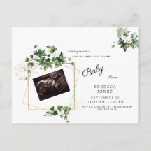 Ultrasound bald kommen Baby Dusche Weiß