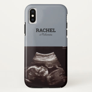 Ultrasound Foto Dusty Blue Monogram Case-Mate iPhone Hülle