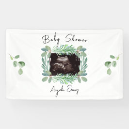 Ultrasound Foto Grüne neutrale Babydusche Banner