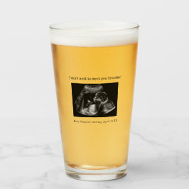 Ultrasound Foto Schwangerschaft Ankündigung Oma Glas