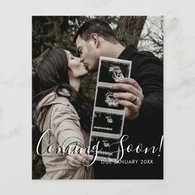 Ultrasound Foto Skript kommt bald Schwangerschaft (Vorderseite)