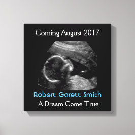 Ultrasound mit Name & Picture Leinwand Wall Hängen