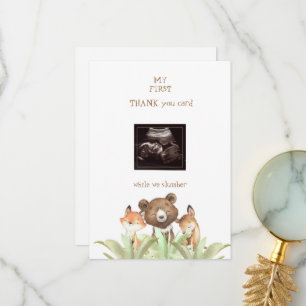 Ultrasound Photo Boy Funny Woodland Merci