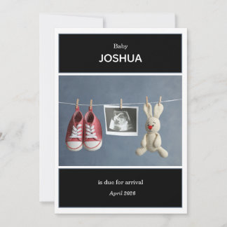 Ultrasound Photo Pregnancy Announcement Card Einladung