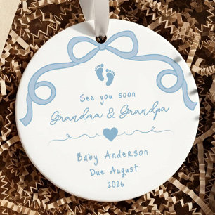 Ultrasound Schwangerschaft Ankündigung Weihnachten Keramik Ornament