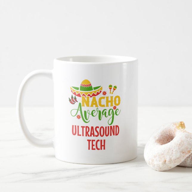 Ultrasound Tech Technologin Sonographer Grad Kaffeetasse (Mit Donut)
