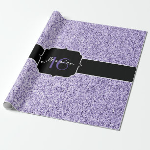 Ultraviolett leichter lila Glitzer-Funkeln Sweet 1 Geschenkpapier