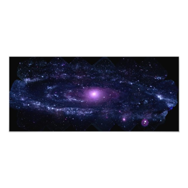 Ultraviolett-Lila-Andromeda-Galaxie-Raum Fotodruck (Vorne)