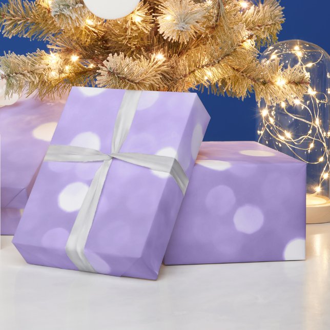 Ultraviolett lila funkelnd Bukett Abstrakt Geschenkpapier (Feiertage)