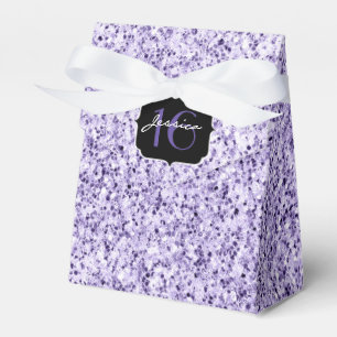 Ultraviolett lila Glitzer funkeln Sweet 16 Geschenkschachtel