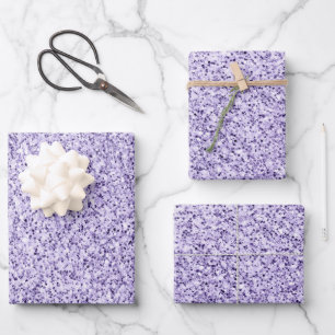 Ultraviolett-lila Glitzer-Glitzern Geschenkpapier Set