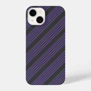 Ultraviolett- und Holzkohle-5-Streifen-Muster iPhone 14 Hülle