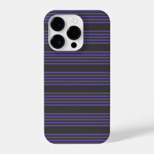 Ultraviolett- und Holzkohle-5-Streifen-Muster iPhone 14 Pro Hülle