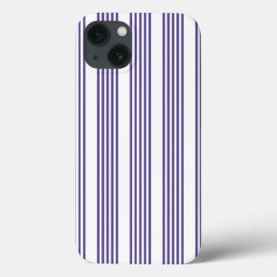 Ultraviolett und weiß, fünf Streifen Case-Mate iPhone Hülle