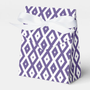 Ultraviolett-weißes Rautenmuster Geschenkschachtel