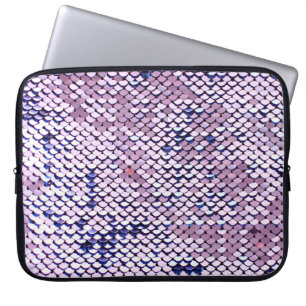 Ultraviolette, lebendige Sequenzer Glitzer glänze Laptopschutzhülle